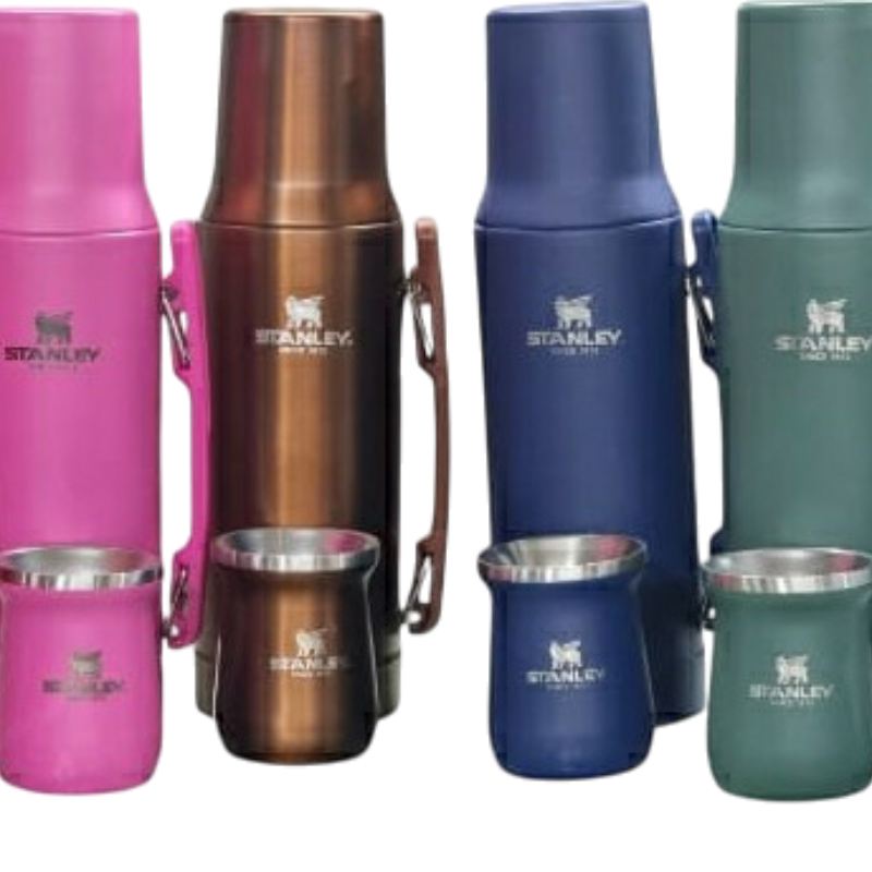Kit Termo Stanley Con Mate Y Bombilla
